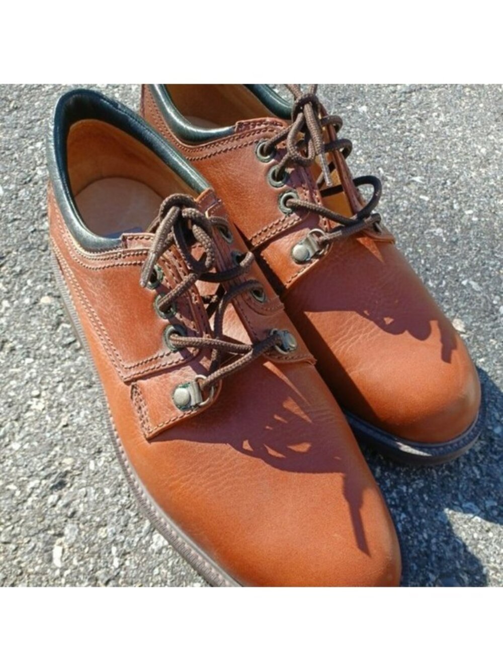 Vintage Florsheim Comfortech Leather Oxford 10 D‎ New Condition